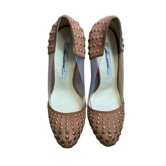 Brian Atwood Loca Studded Pumps Women Size 37.5 US‎ 6 - Picture 5 of 13